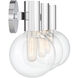 Wright 3 Light 25 inch Polished Chrome Bathroom Vanity Light Wall Light