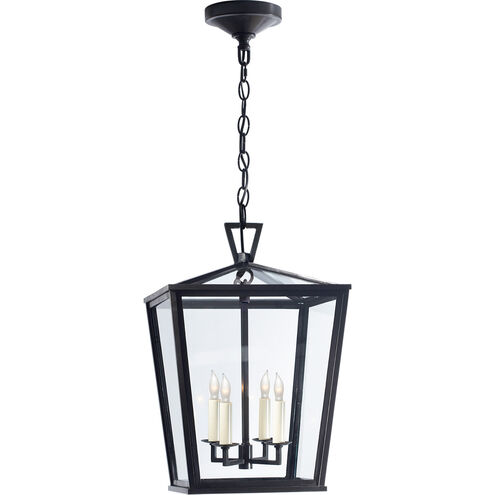 Chapman & Myers DarlanaO 4 Light 12.5 inch Bronze Outdoor Hanging Lantern, Small