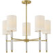 Anika 5 Light 28 inch Lacquered Brass Chandelier Ceiling Light