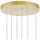 Carolina LED 16 inch Gold Leaf Down Chandelier Ceiling Light