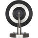 Talia 1 Light 9 inch Brushed Nickel/Matte Black Vanity Light Wall Light