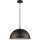 Chelsea 1 Light 16 inch Black Pendant Ceiling Light