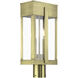 Berksford 2 Light 18.5 inch Antique Brass Outdoor Post Top Lantern