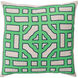 Chinese Gate 22 inch Navy, Ivory, Grass Green Pillow Kit