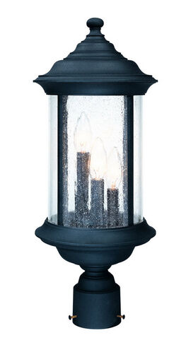 Walnut Grove 3 Light 21 inch Black Exterior Post Lantern