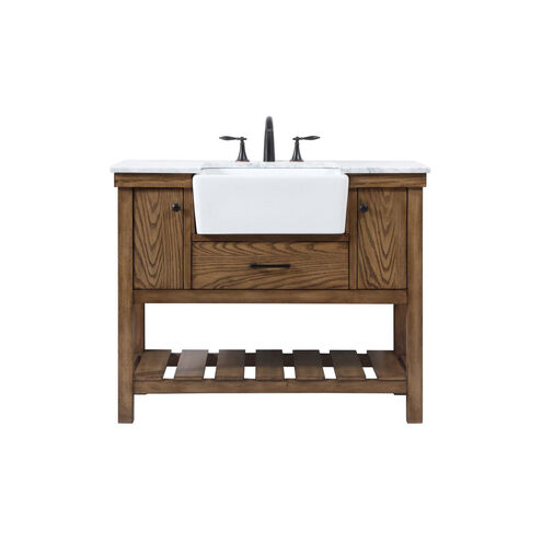 Clement 42 X 22 X 34 inch Driftwood Bathroom Vanity Cabinet