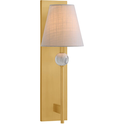 Travis 1 Light 7.5 inch Warm Brass Wall Sconce Wall Light