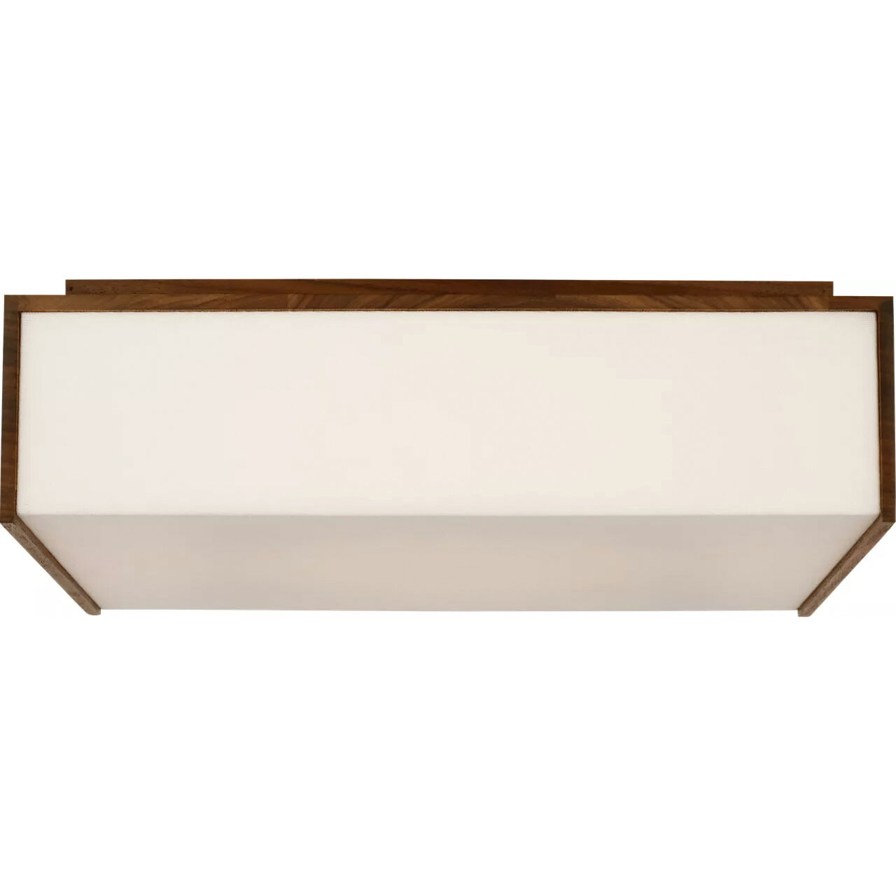 Kelly Wearstler Satori LED 15.5 inch Natural Walnut Boxed Flush Mount Ceiling Light