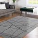 Mantle 122 X 94 inch Grey and Blue Indoor Rug, 7'10" X 10'2"