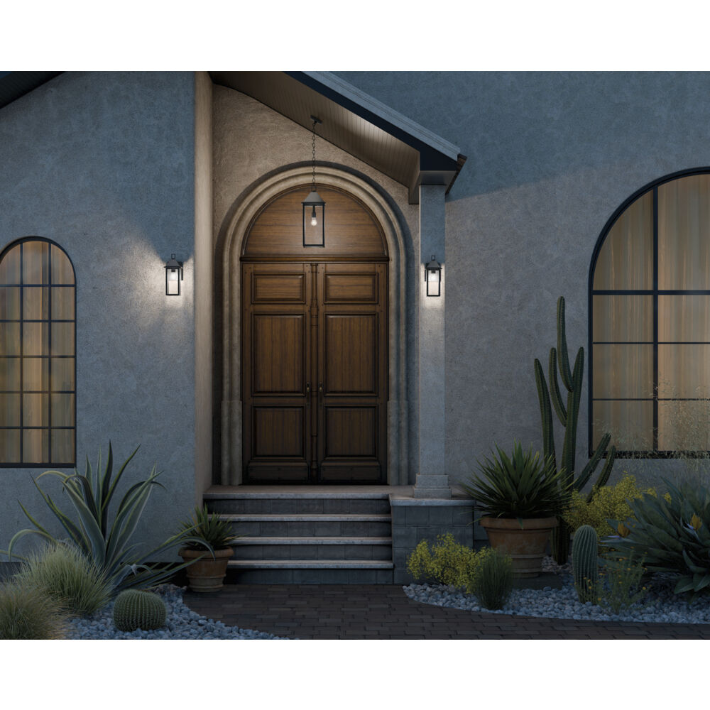 Prin 1 Light 9 inch Black Outdoor Hanging Pendant