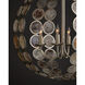 Tartufo 4 Light 20.25 inch Contemporary Silver Leaf/Capiz Shell Chandelier Ceiling Light