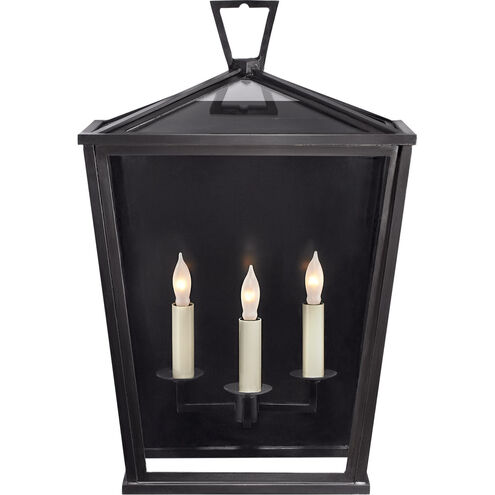 Chapman & Myers DarlanaO 3 Light 18.5 inch Bronze Outdoor Wall Lantern, Medium