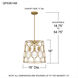 Rellie 3 Light 16 inch Aged Brass Pendant Ceiling Light