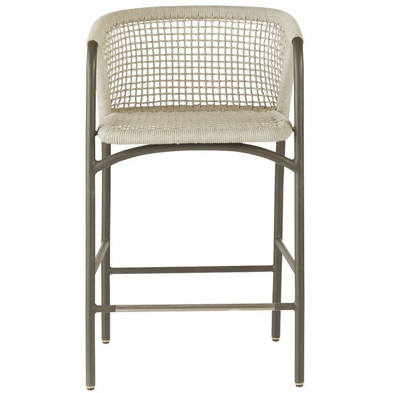 Enzo 40 inch Buff and Blackened Bronze Outdoor Bar Stool