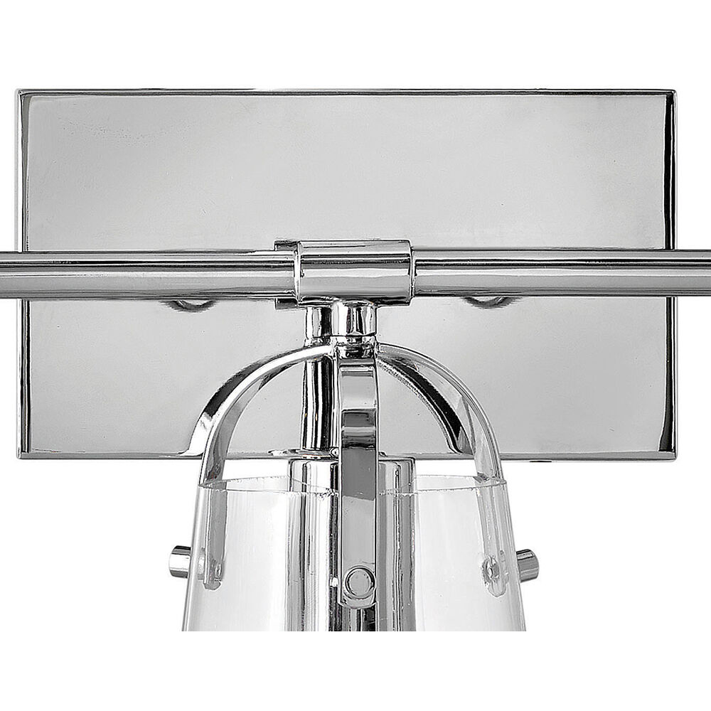 Foster 3 Light 22.75 inch Chrome Vanity Light Wall Light in Clear