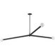 Cerberus 3 Light 62 inch Matte Black Linear Pendant Ceiling Light