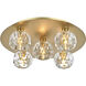 Graham 5 Light 16 inch Gold Flush Mount Ceiling Light