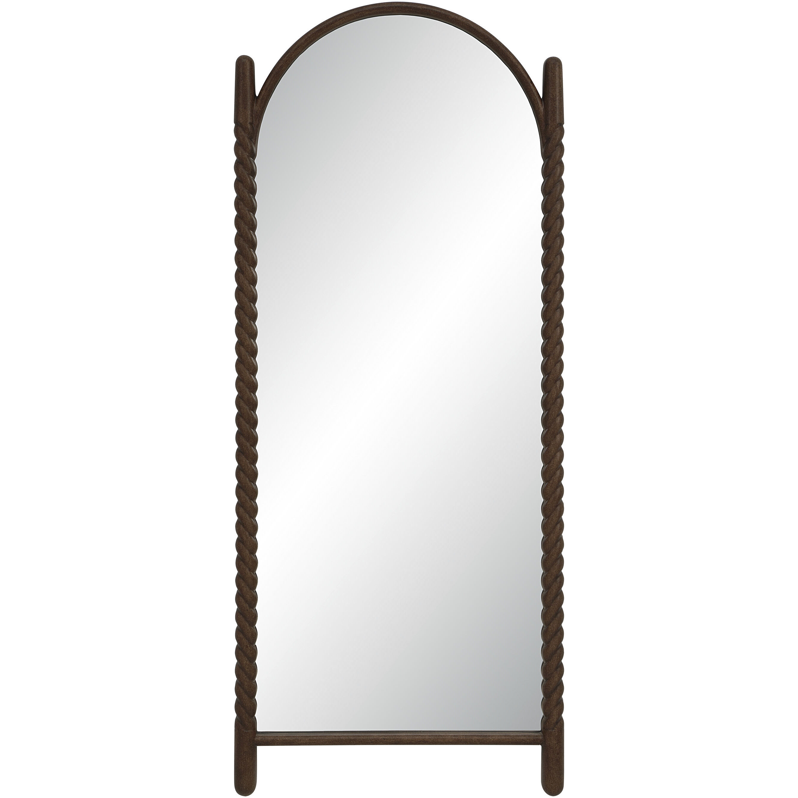 Ignatius 72 X 30 inch Walnut Leaner Mirror