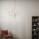 Livadia 6 Light Polished Nickel Chandelier Ceiling Light, 1 Tier Medium