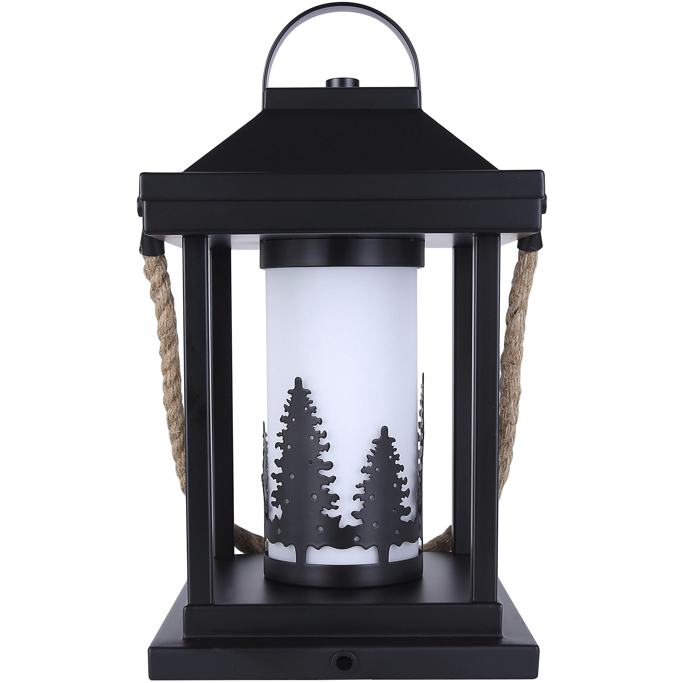 Collie 12.75 inch 60.00 watt Matte Black and Rope Table Lamp Portable Light