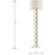Castile 62 inch 60 watt Painted Gold Floor Lamp Portable Light