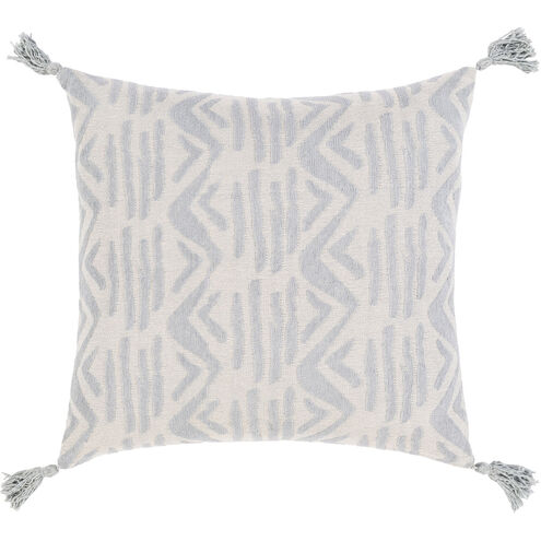 Madagascar 20 X 20 inch Medium Gray Pillow Kit, Square