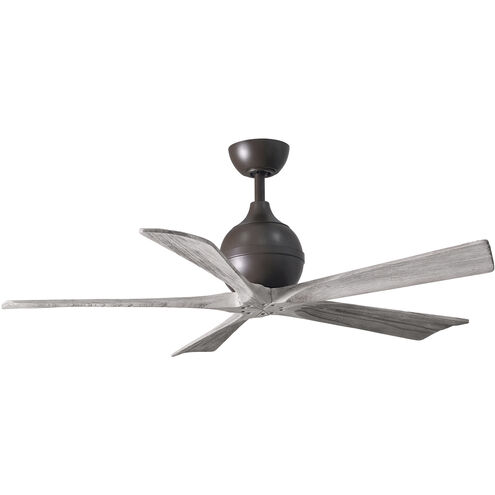Atlas Irene-5 52 inch Textured Bronze with Barnwood Tone Blades Ceiling Fan in Barn Wood, Paddle Fan