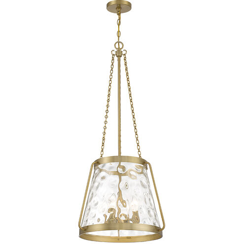 Crawford 4 Light 18 inch Warm Brass Pendant Ceiling Light