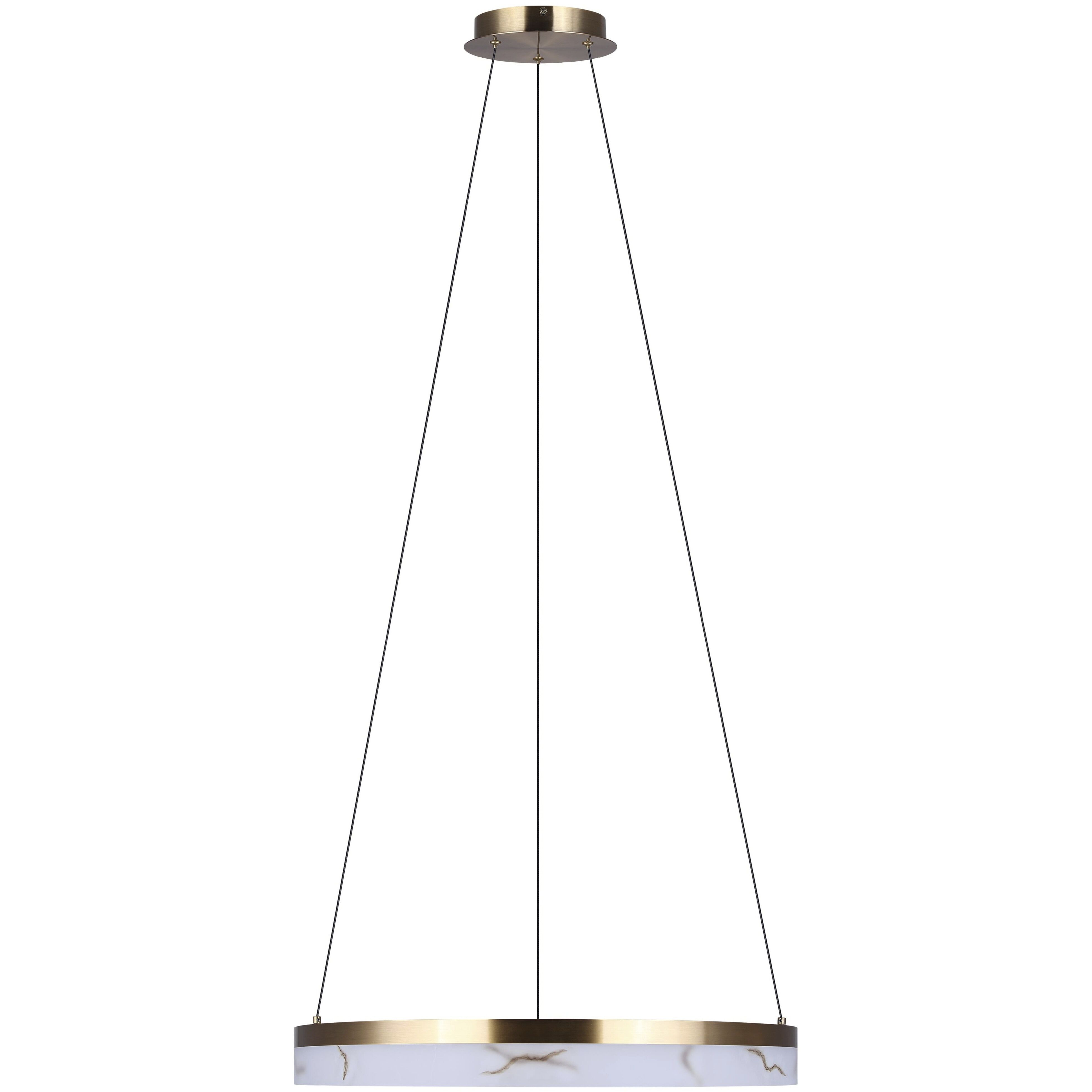 Elynn LED 23.5 inch Gold Chandelier Ceiling Light