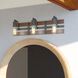 Carrington LED 23.75 inch Matte Black and Deep Walnut Bathroom Light Wall Light