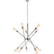Axel 10 Light 27 inch Polished Nickel Pendant Ceiling Light
