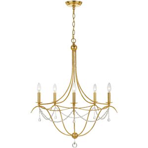 Metro 5 Light 27.50 inch Chandelier