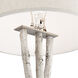 White Forest 69 inch 150.00 watt Natural Powdercoat Floor Lamp Portable Light 
