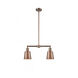 Franklin Restoration Addison 2 Light 21 inch Antique Copper Chandelier Ceiling Light, Franklin Restoration