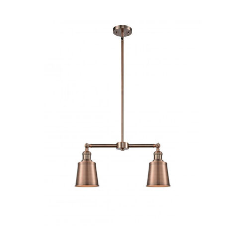 Franklin Restoration Addison 2 Light 21 inch Antique Copper Chandelier Ceiling Light, Franklin Restoration