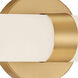 Aqua LED 19.25 inch Brushed Gold Vanity Light Wall Light
