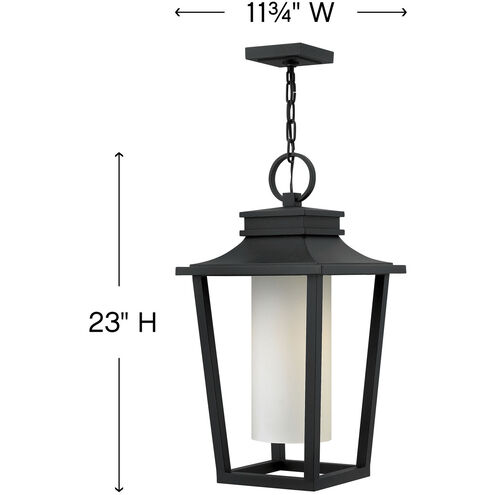 Sullivan LED 12 inch Black Outdoor Hanging Lantern