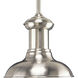 Deila 1 Light 8.13 inch Brushed Nickel Mini-Pendant Ceiling Light