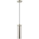 Art Glass 1 Light 5 inch Brushed Nickel Mini Pendant Ceiling Light