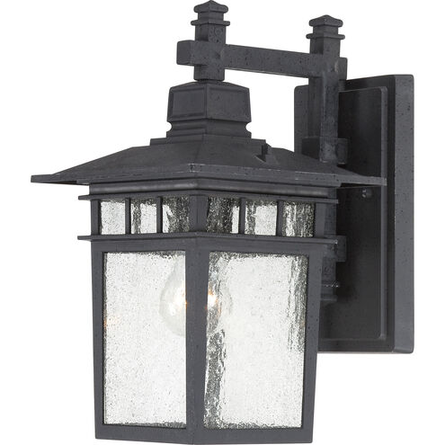 Cove Neck 1 Light 14 inch Textured Black Outdoor Wall Light