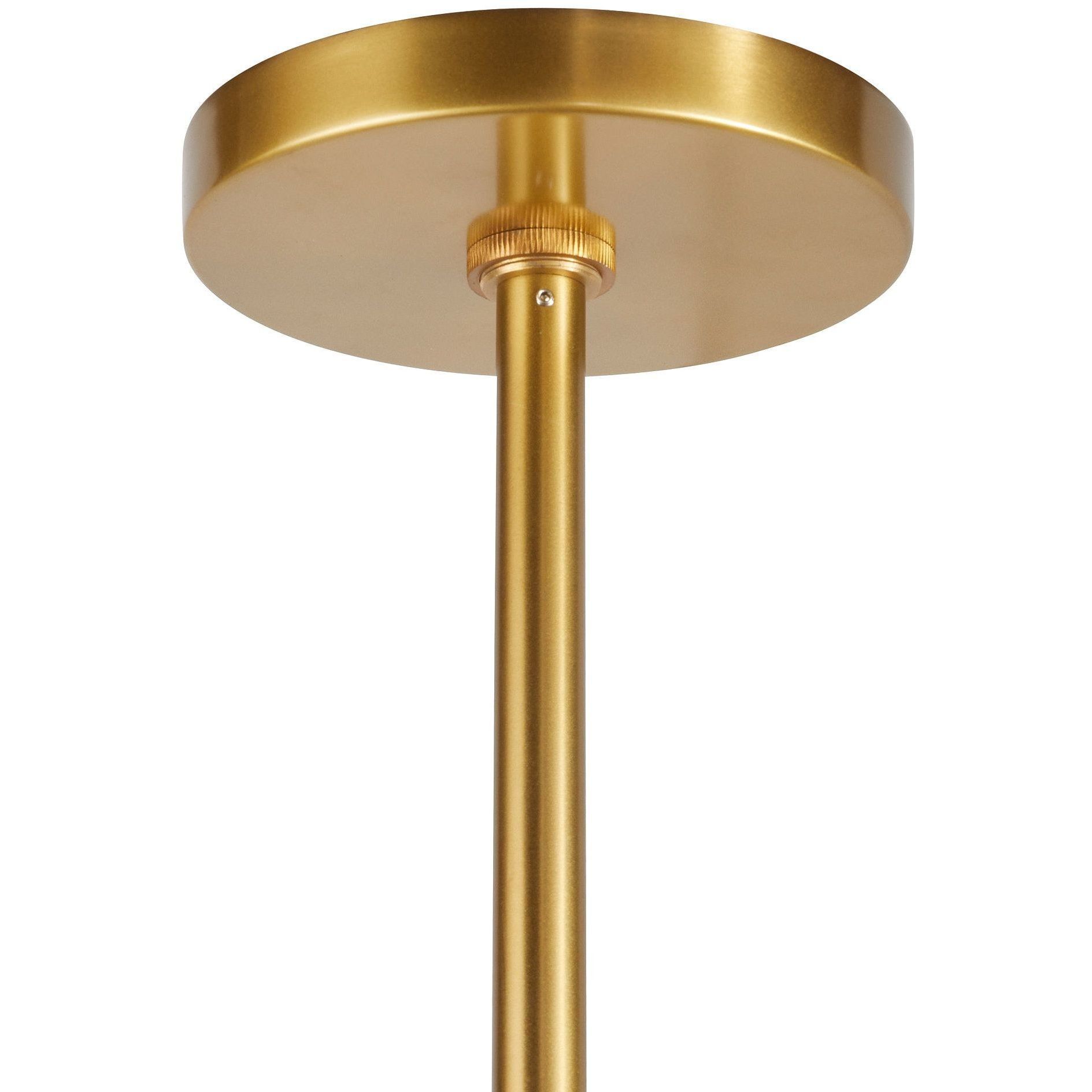 Englewood 10 Light 52 inch Antique Brass Linear Chandelier Ceiling Light