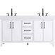 Nathan 60 X 34 inch White Bathroom Vanity Cabinet