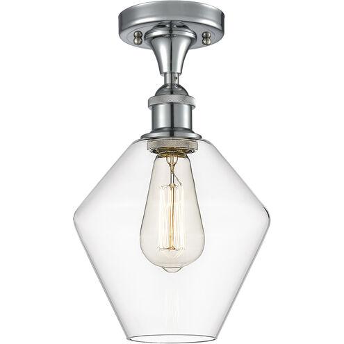 Ballston Cindyrella 1 Light 8 inch Polished Chrome Semi-Flush Mount Ceiling Light in Incandescent, Clear Glass