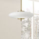 Maddie LED 16 inch Aged Brass Pendant Ceiling Light