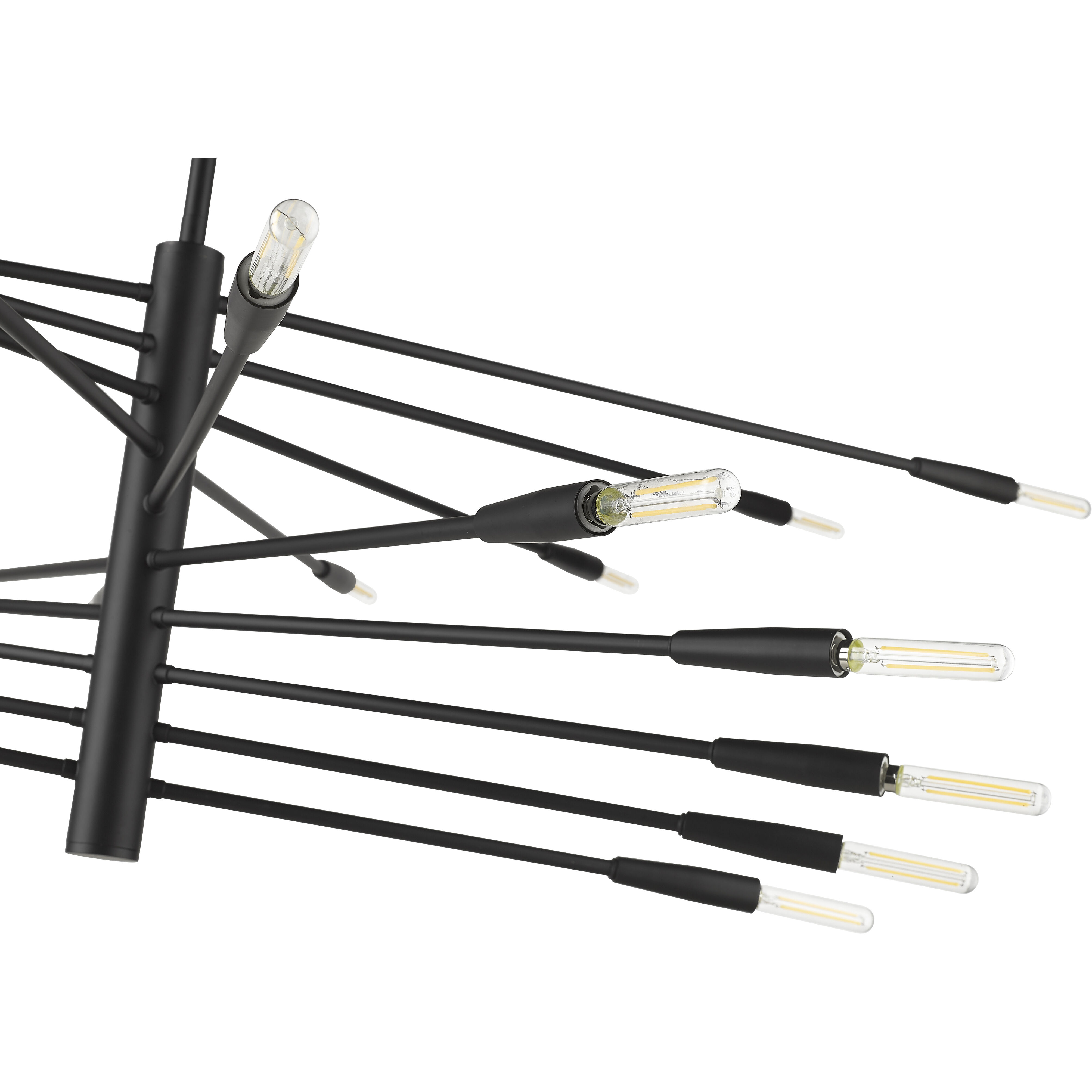 Ascension 20 Light 47.5 inch Matte Black Chandelier Ceiling Light