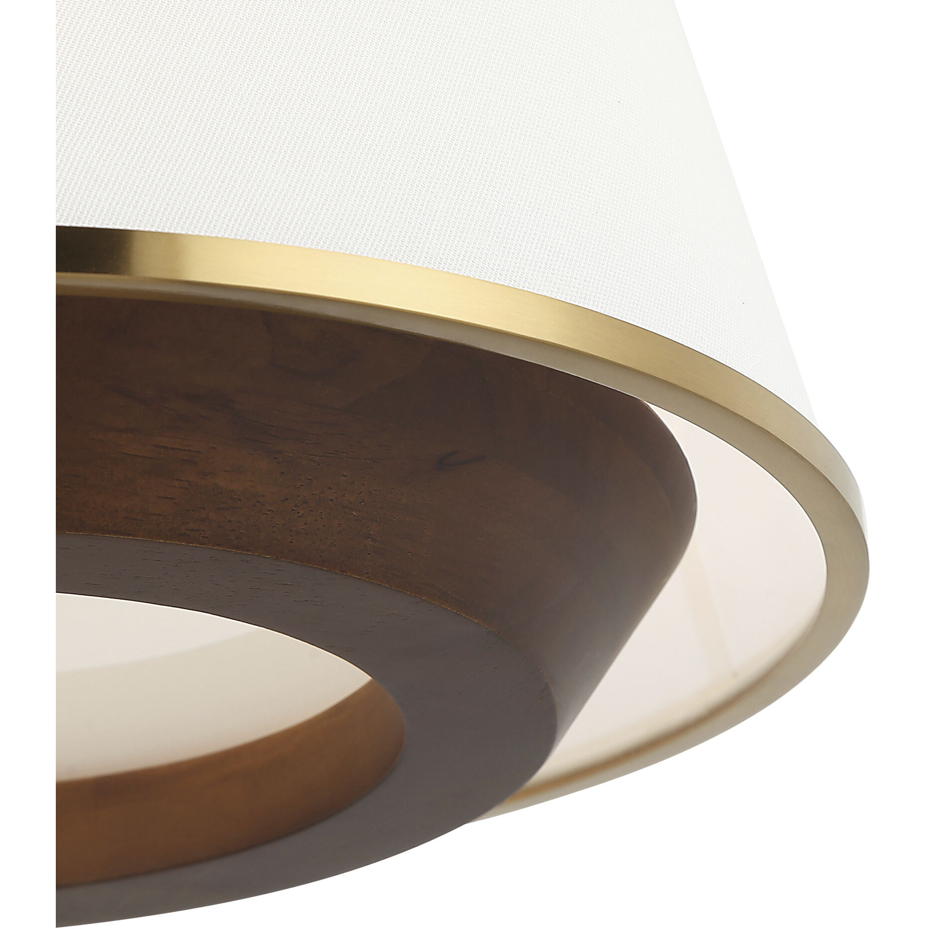 Desert Flyer 3 Light 16 inch Satin Brass with Medium Walnut Foyer Ceiling Light