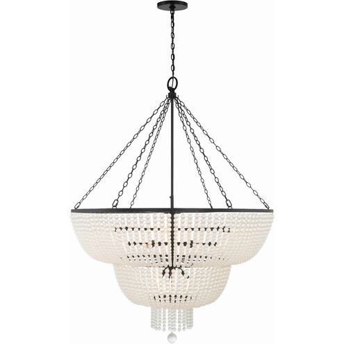 Rylee 15 Light 48.5 inch Matte Black Chandelier Ceiling Light