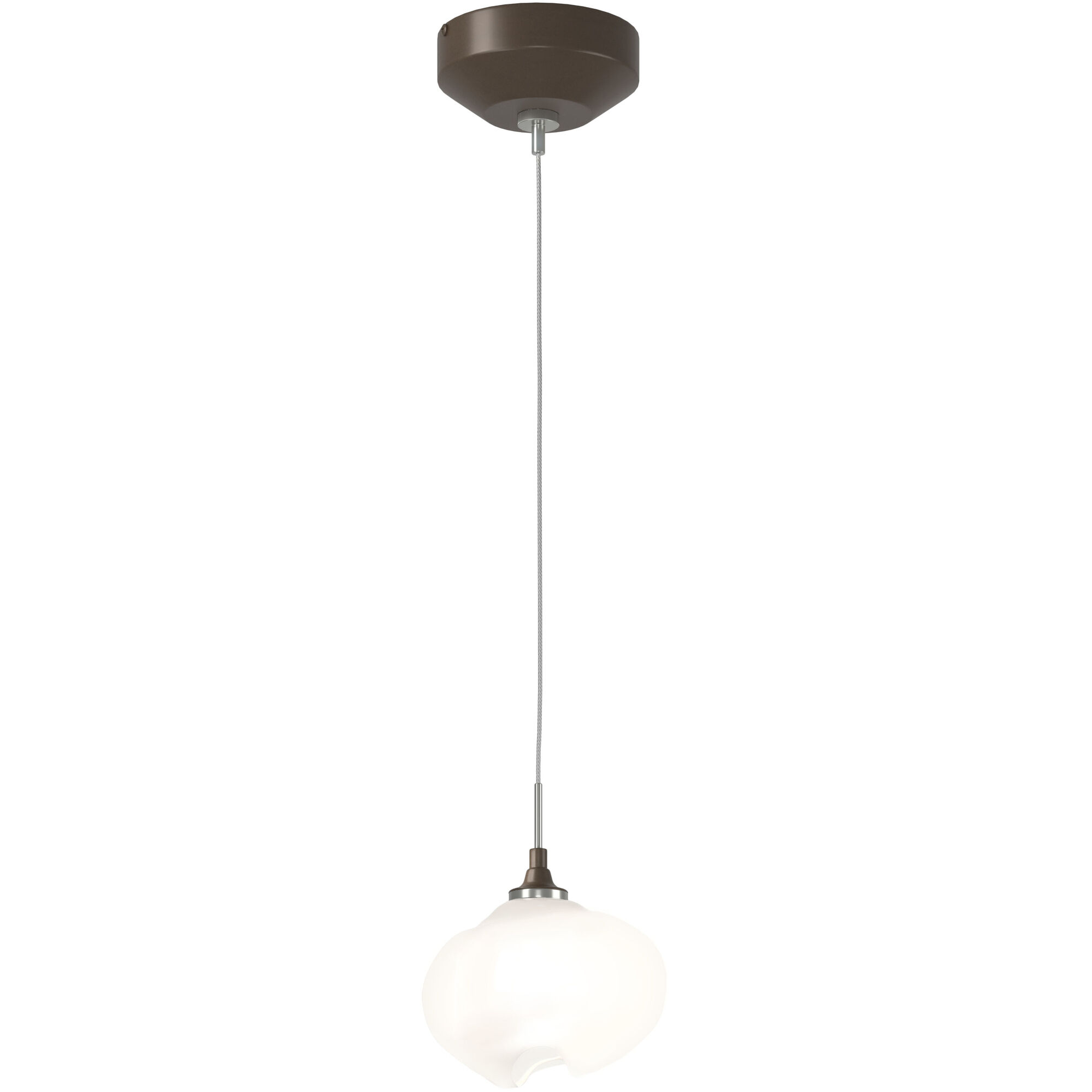 Ume 1 Light 6.2 inch Bronze Mini Pendant Ceiling Light in Frosted