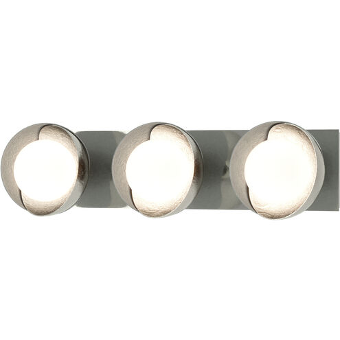 Brooklyn 3 Light 22 inch Sterling and Vintage Platinum Straight Bath Sconce Wall Light in Sterling/Vintage Platinum, Straight