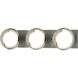 Brooklyn 3 Light 22 inch Sterling and Vintage Platinum Straight Bath Sconce Wall Light in Sterling/Vintage Platinum, Straight
